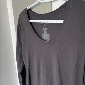 Miley Cyrus & Max Azria Charcoal Long Sleeve Top